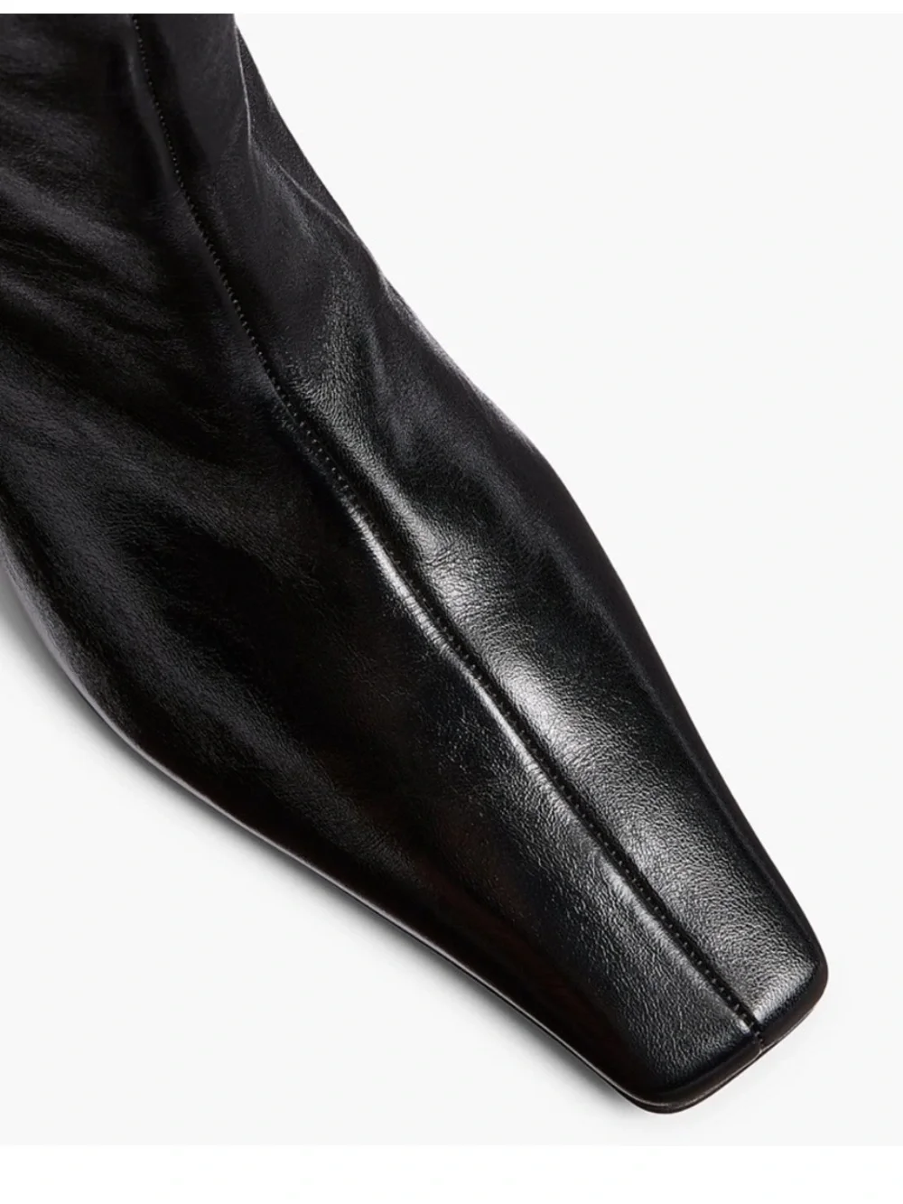 Khaite Ona Knee High Boots Black Leather - size 40EU